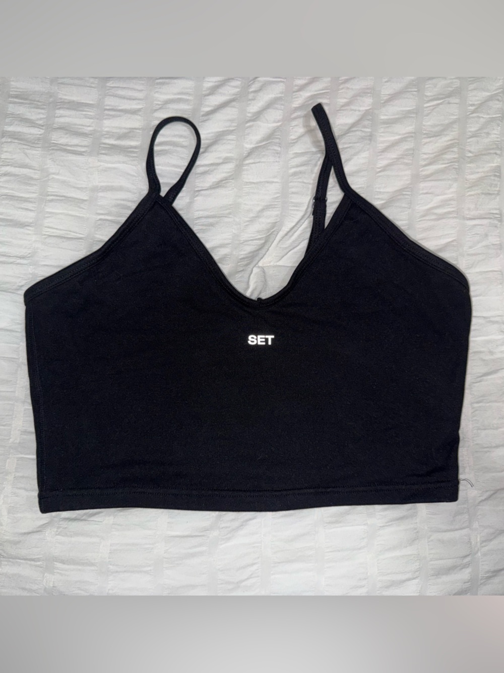 SET Active FORMCLOUD Black Longline Bra Tank